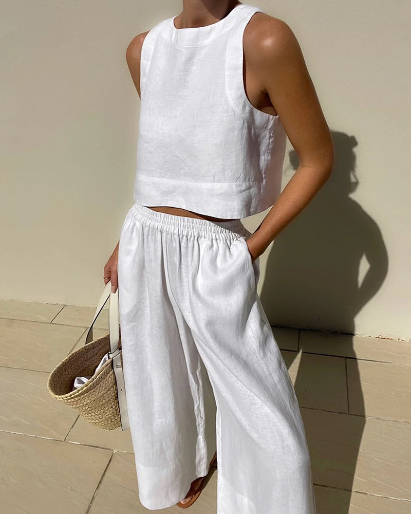 Fayenne | Women’s Two-Piece Set with Sleeveless Tank