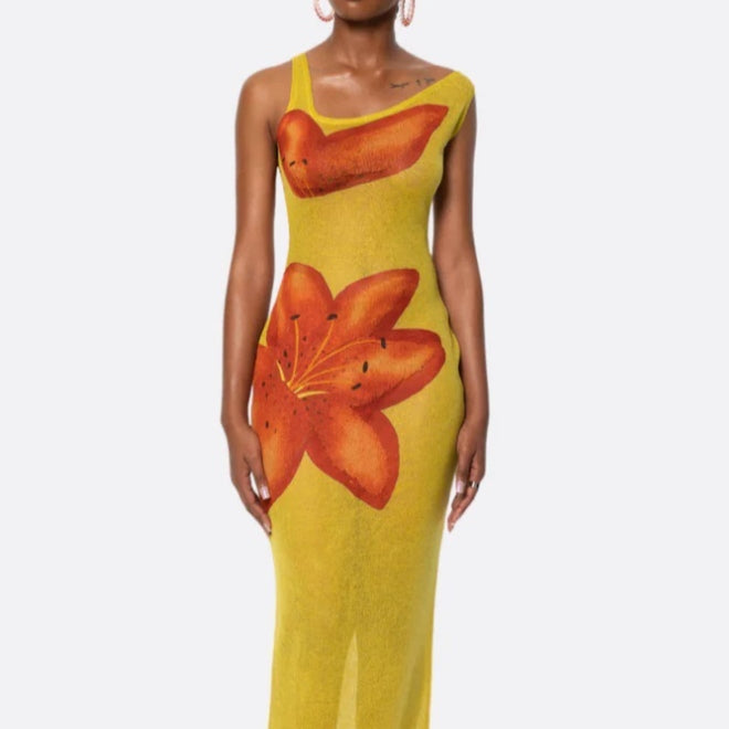 Florence Carter | Floral Fishtail Maxi Dress For Women