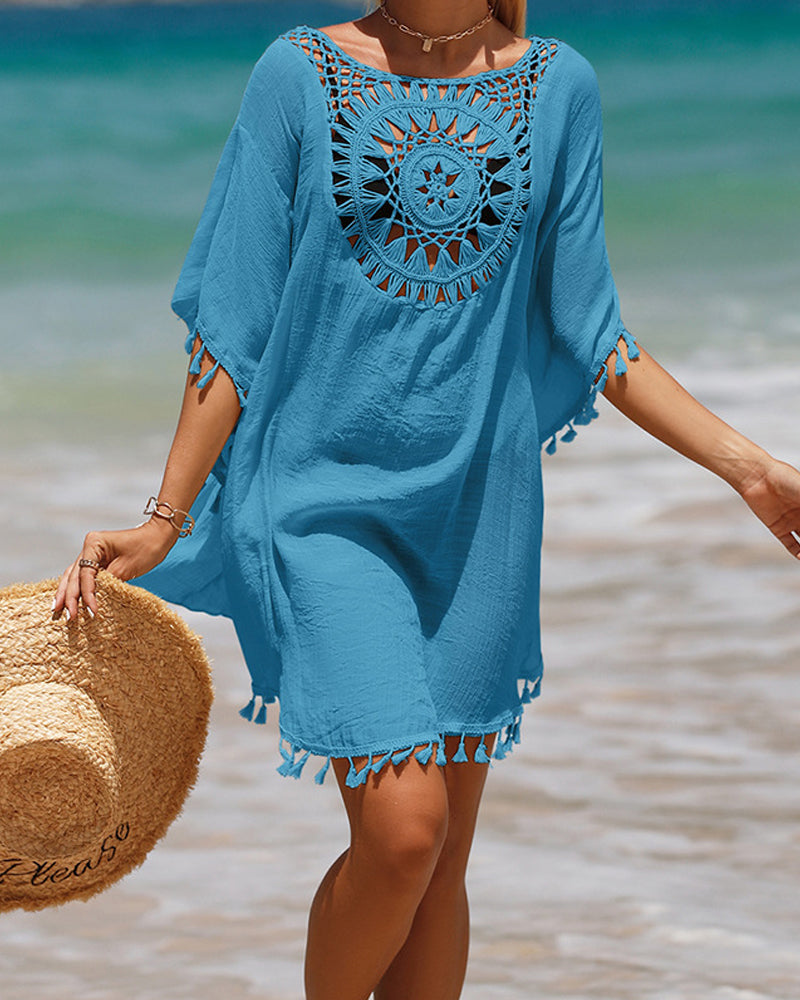 Chrissy | Women’s Crochet Beach Cover-Up with Flowing Silhouette
