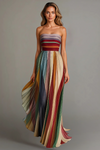 Judith™ | Strapless Pleated Maxi Dress