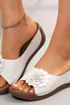 Flora | Women's Wedge Sandals Slip-On Open Toe Comfort Sandals