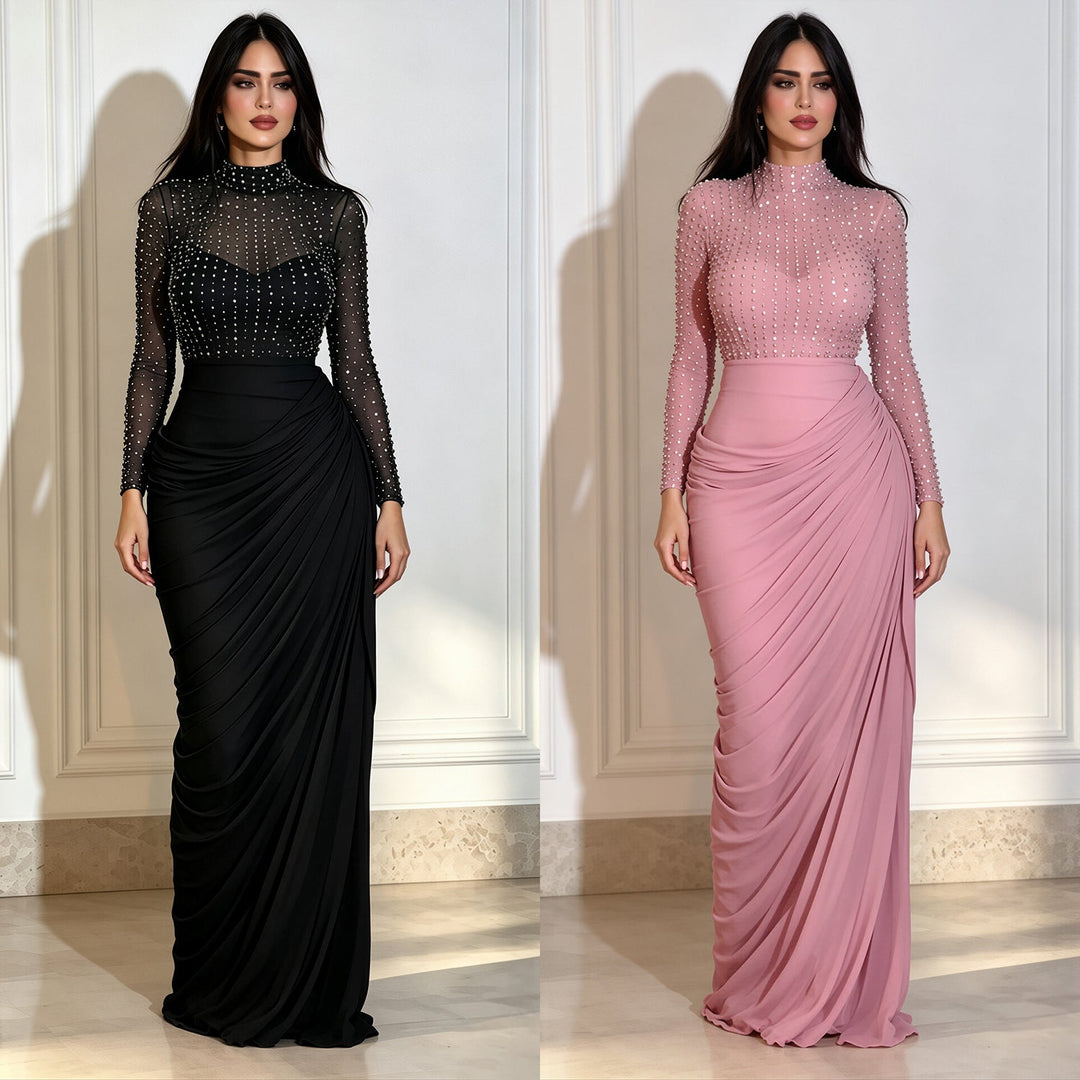 Grace Stewart | Formal Beaded Maxi Dress For Women