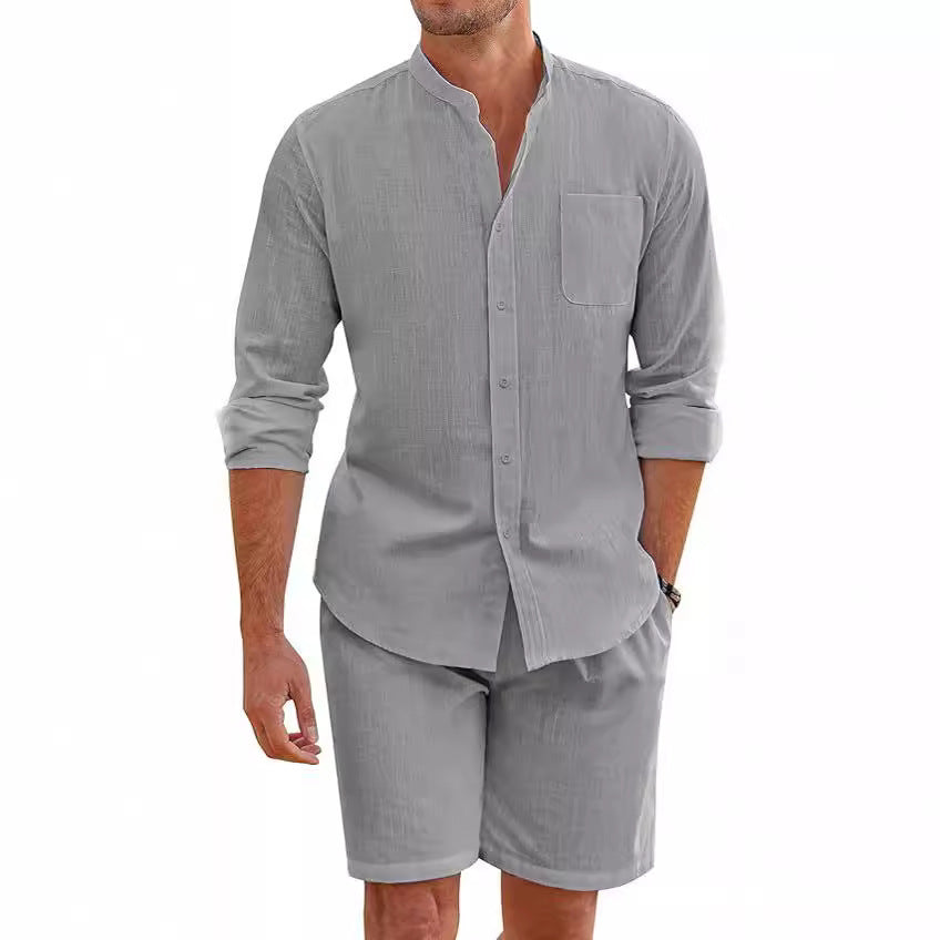 Samuel Kingsley | Relaxed-Fit Two-Piece Shirt &amp; Shorts Set For Men