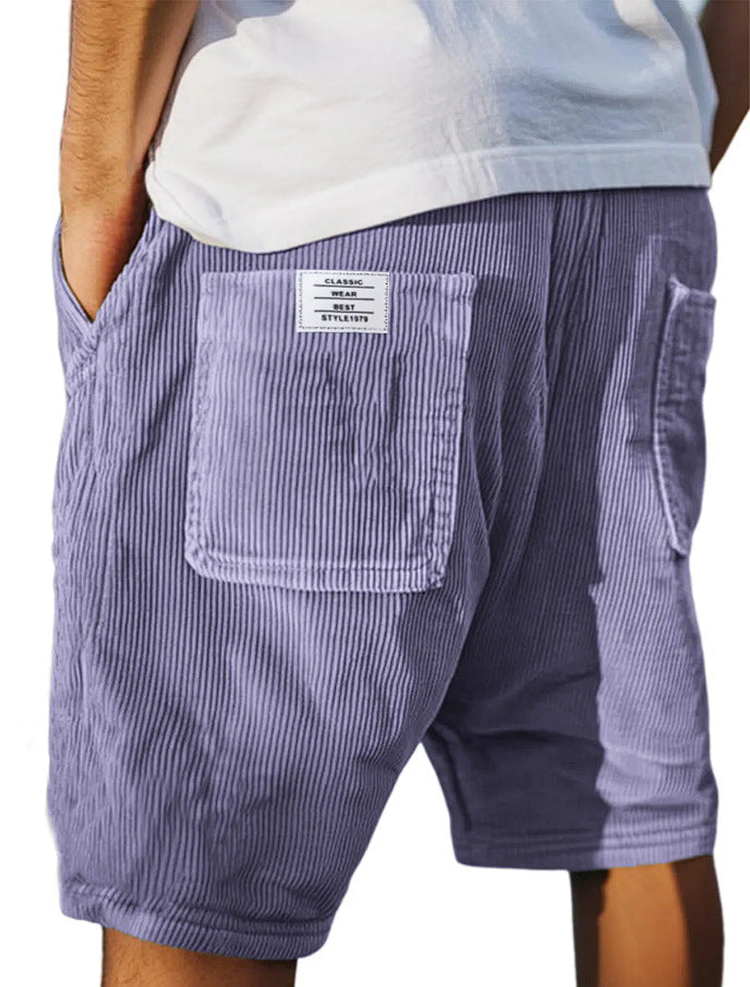 Callan Ridgeway | Corduroy Multi-Pocket Shorts For Men