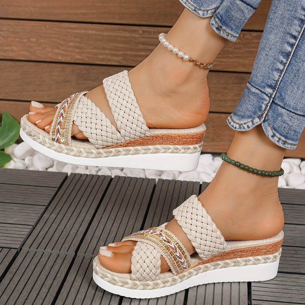 Colette | Women’s Woven Sandals with Braided Straps