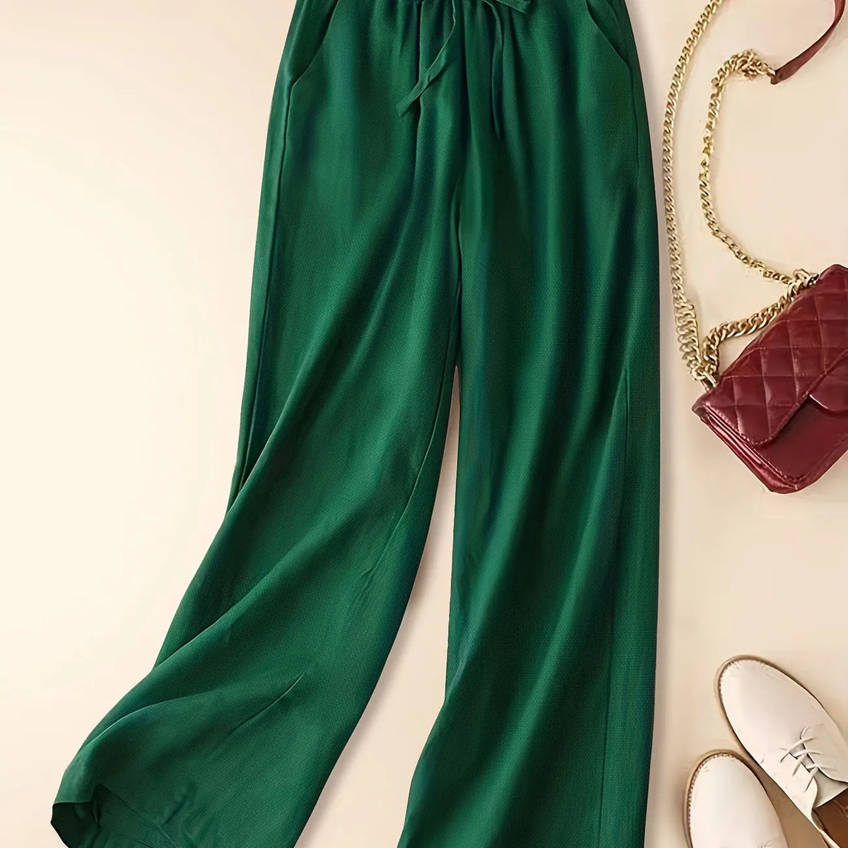 Cherry | Women’s Relaxed Drawstring Pants with Adjustable Waist