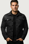 Lorenzo Marchetti | Black Denim Jacket For Men