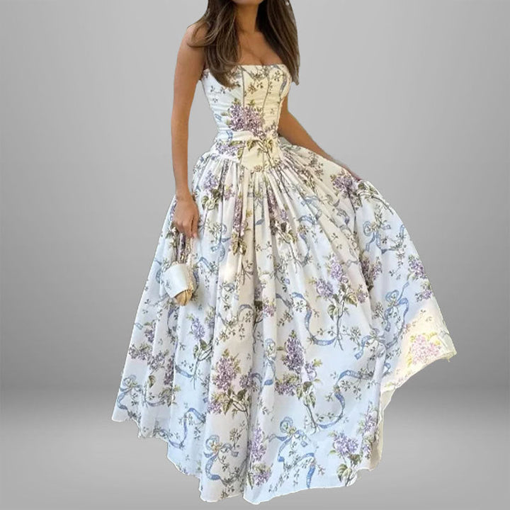 Phoebe Hughes | Floral Print Maxi Dress For Women