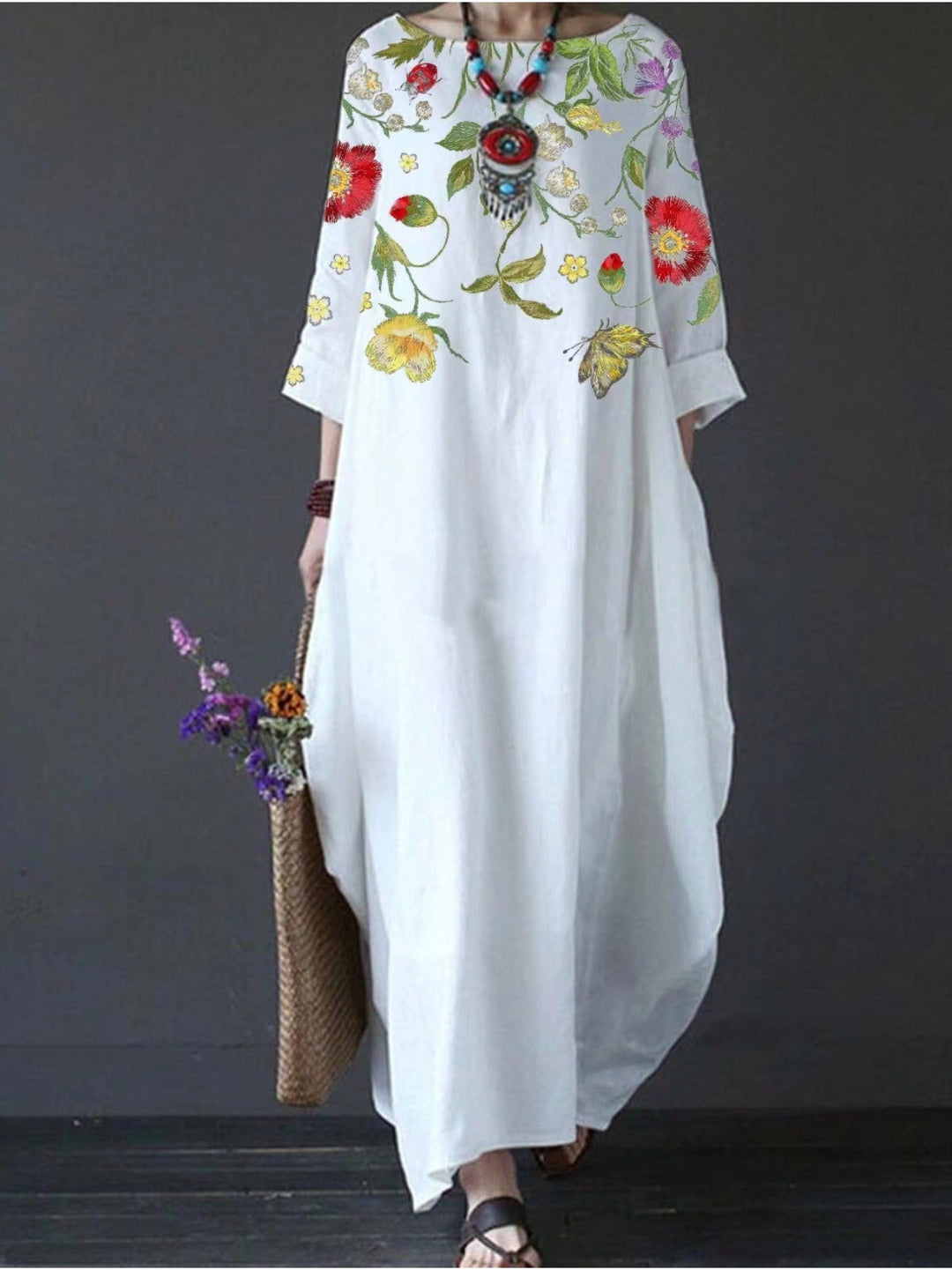 Winifred - Effortless Bloom Casual Maxi Dress