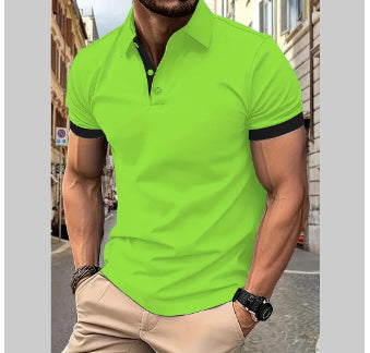 Lincoln Sherwood | Colorblock Short Sleeve Polo Shirt For Men