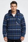 Luca Whitmore | Quilted Hooded Flannel Jacket For Men