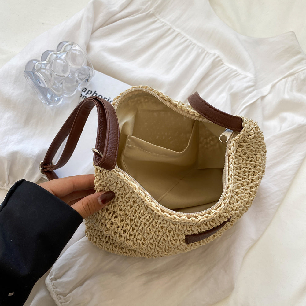 Zoey | Women’s Woven Shoulder Bag with Long Strap