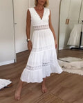 Jolene | Women’s Boho Robe Dress with Tie Waist