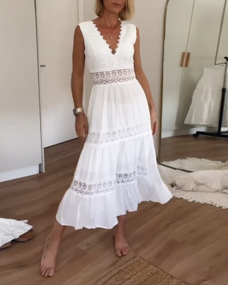 Jolene | Women’s Boho Robe Dress with Tie Waist