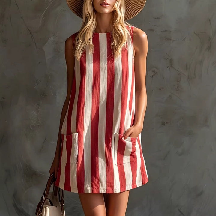 Chloe Anderson | Striped Summer Dress For Women