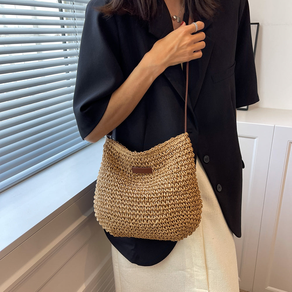 Zoey | Women’s Woven Shoulder Bag with Long Strap