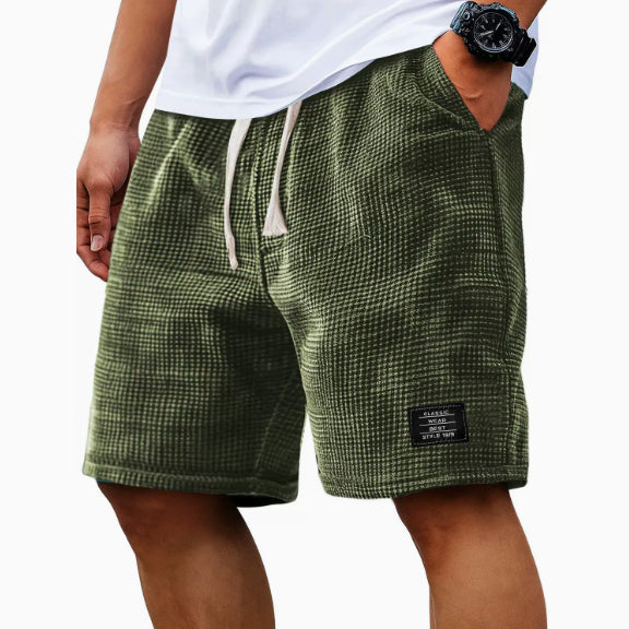 Corey Whitworth | Waffle-Knit Casual Shorts For Men