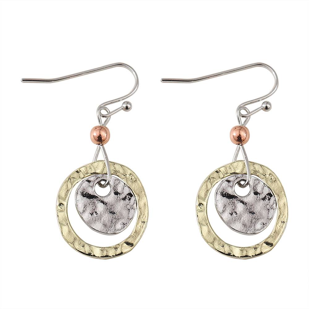Blair |  Women’s Round Earrings with Antique Finish