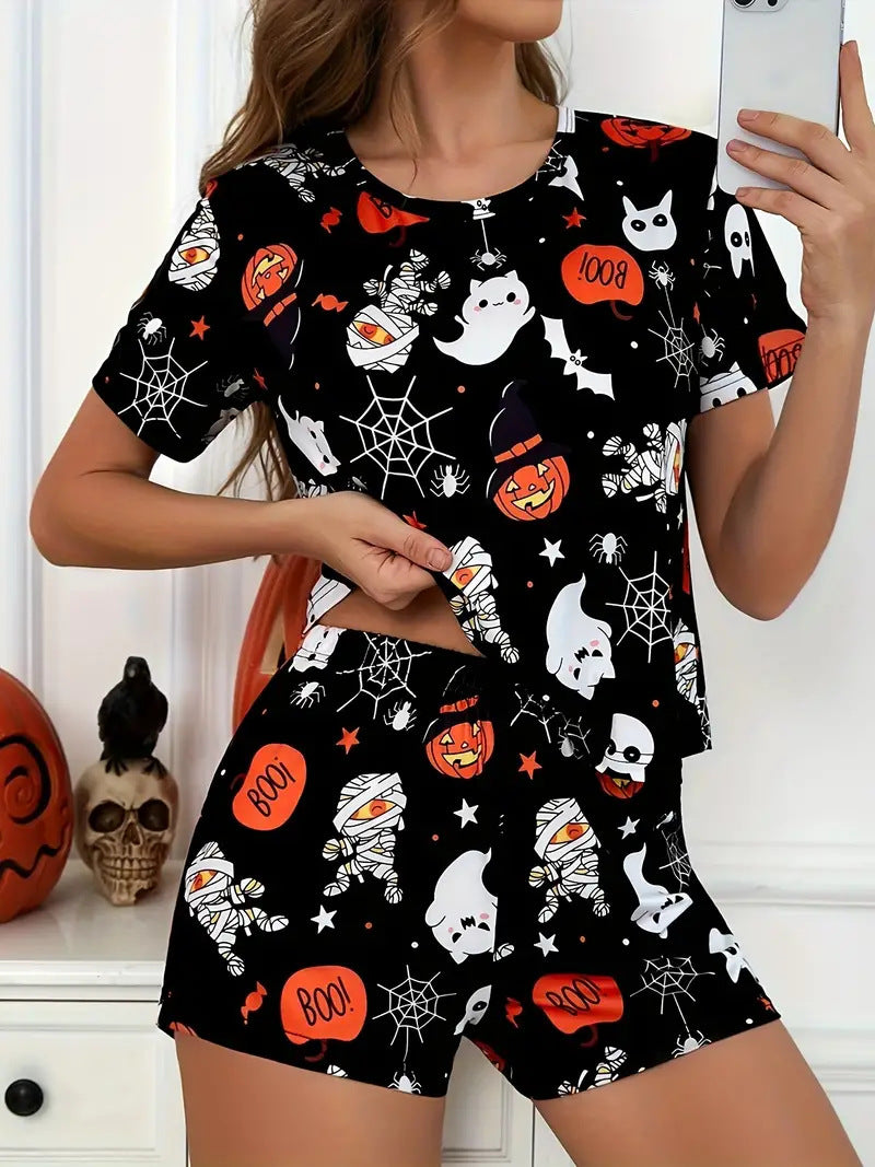 Spooky Pumpkin | Halloween Pyjama Set For Women