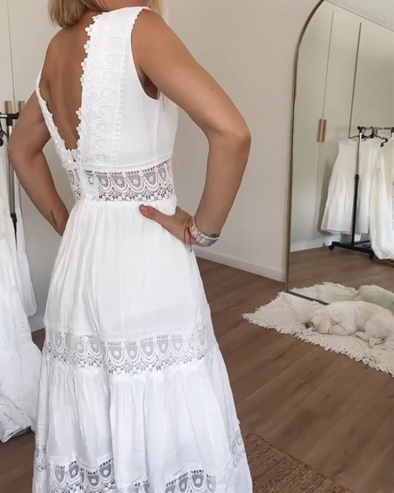 Jolene | Women’s Boho Robe Dress with Tie Waist