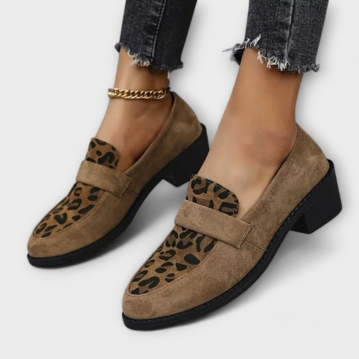Leopard | Women’s Leopard Print Loafers with Cushioned Insole