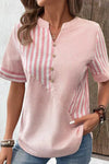 Monroe™ | Soft Striped Blouse