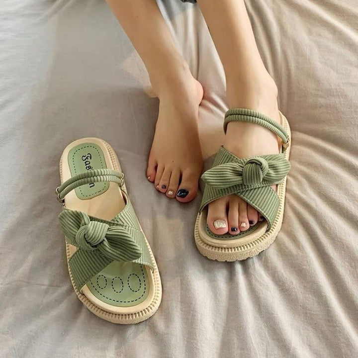 Alice Brown | Bow-Detail Platform Sandals For Women