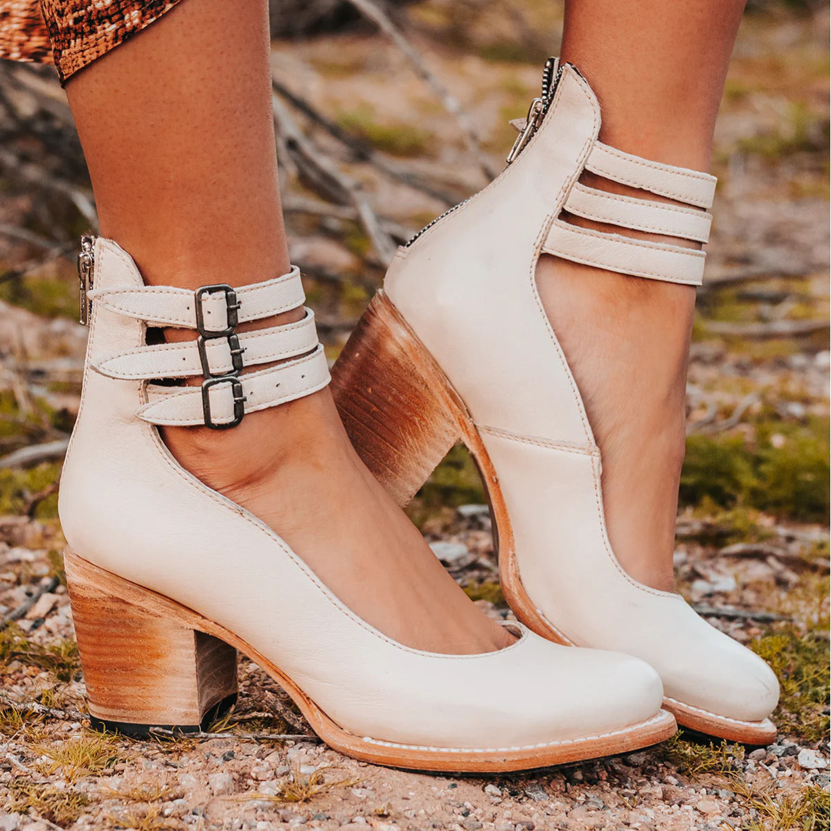 Naturéva | Women’s Elegant Sandals with Supportive Heel