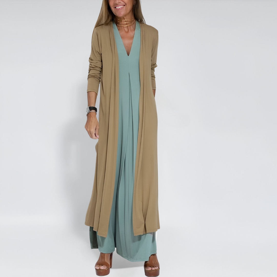 Leanne  | Women’s Elegant Summer Dress with Free Cardigan
