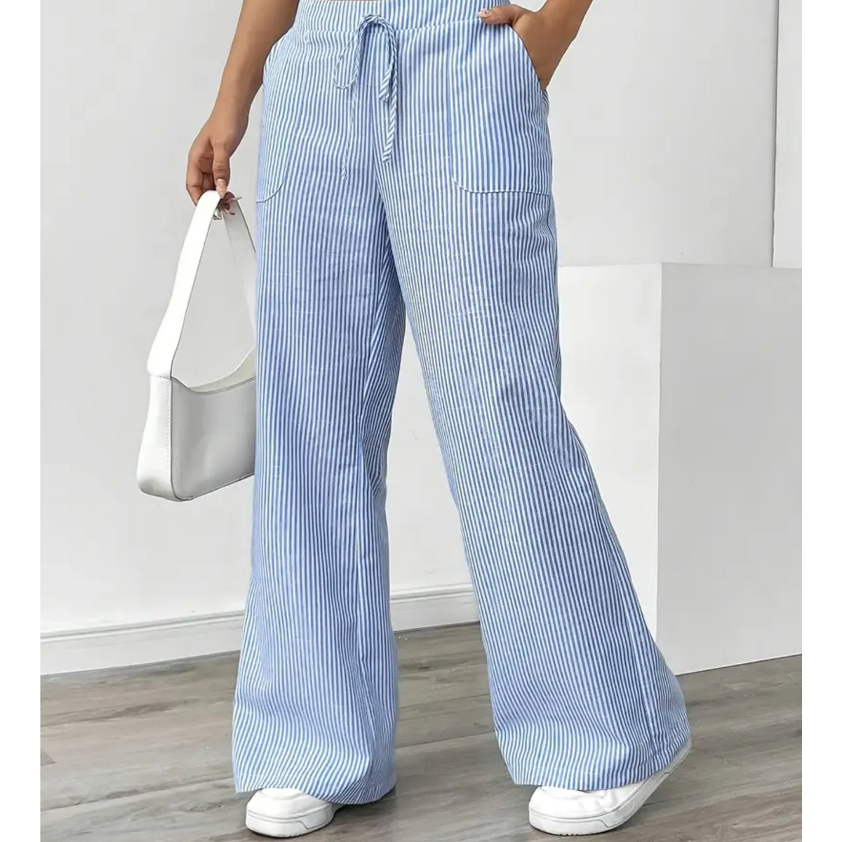 Amber | Women’s Striped Pant with Pockets