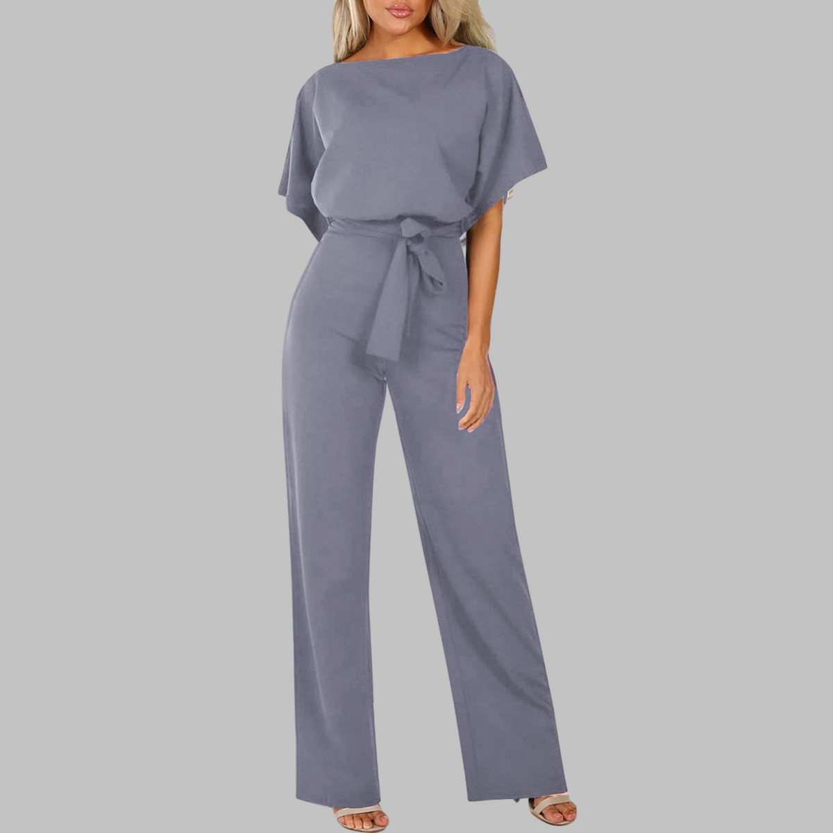 Stella | Women’s Batwing Sleeve Jumpsuit with Tie Waist