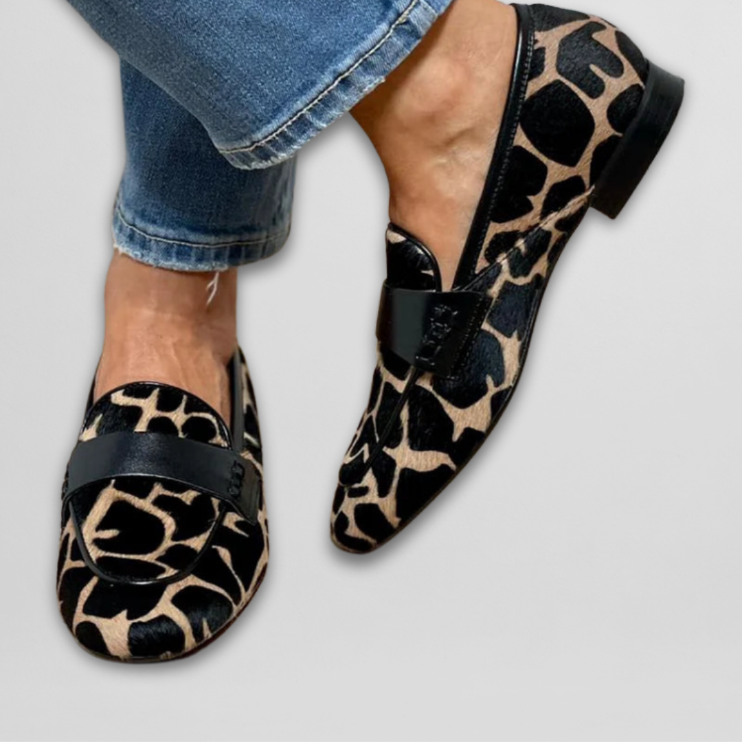 Savane | Women’s Leopard Print Loafers with Cushioned Insole