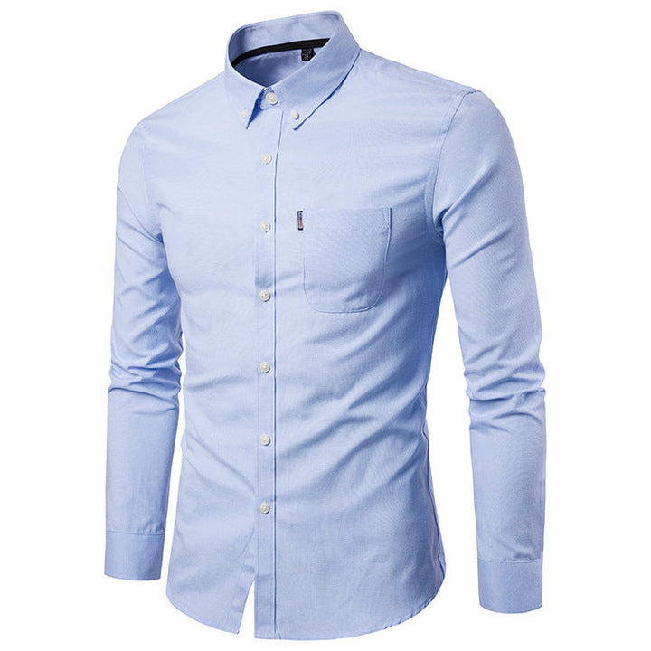 James Mitchell | Slim Fit Long Sleeve Dress Shirt For Men