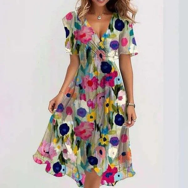 Connie | Women’s Elegant Summer Dress with Wrap