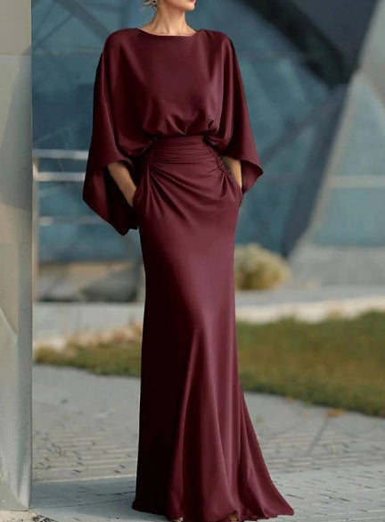 Elise Robertson | Batwing Sleeve Maxi Dress For Women