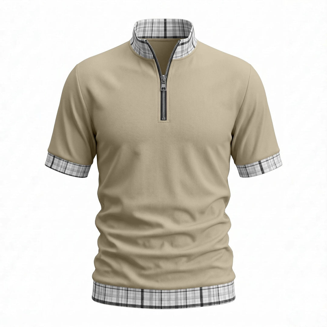 Benjamin Foster | Half-Zip Polo Shirt For Men