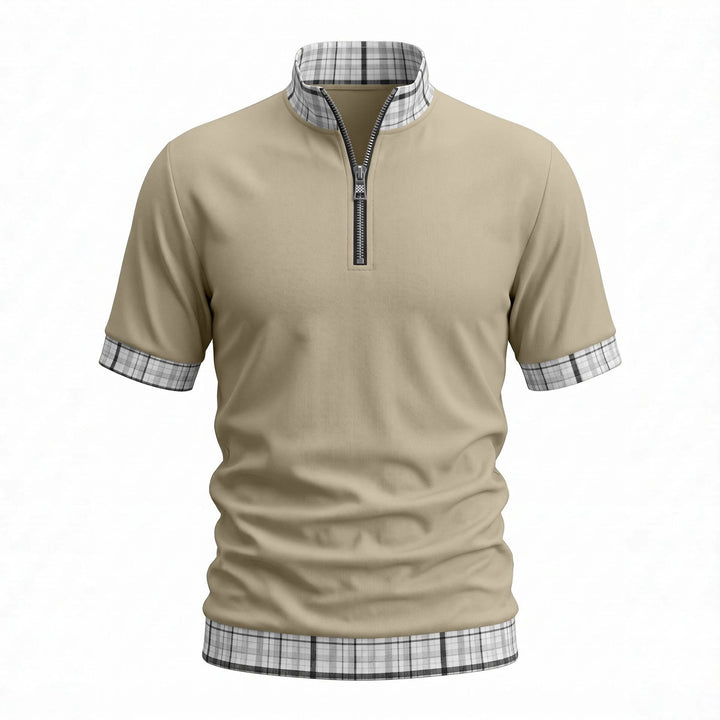 Benjamin Foster | Half-Zip Polo Shirt For Men