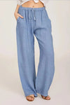 Alessia Romano | Relaxed Linen Wide-Leg Pants For Women