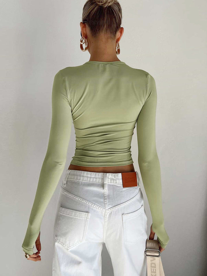 Aria Long Sleeve Stretch Top