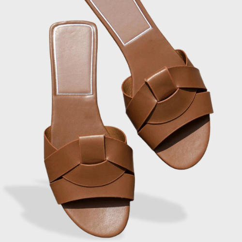 Valentina | Women’s Woven Sliders with Open Toe
