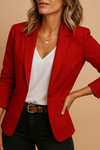 Reese | Women's Fitted Open Front Blazer Jacket Work Casual