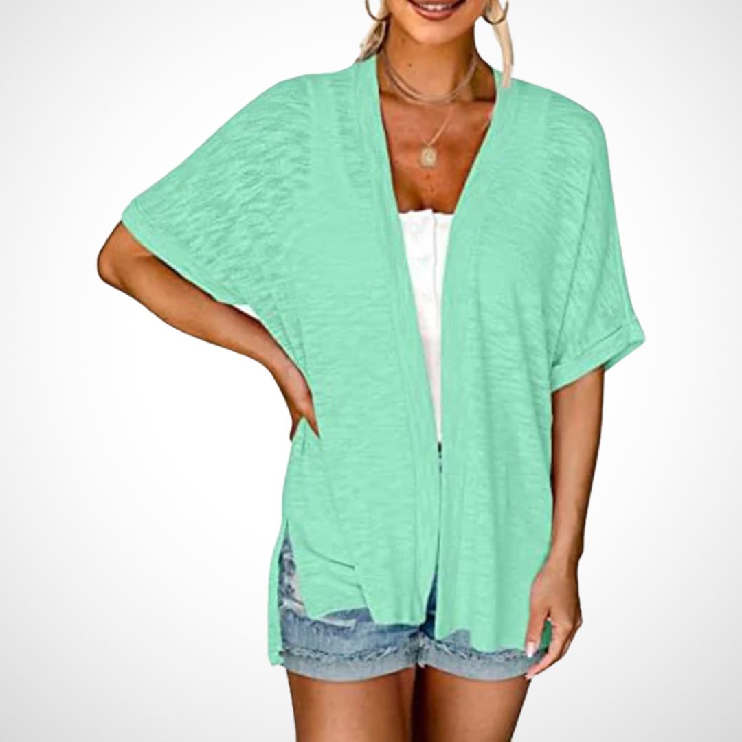 Ruth | Women’s Flowy Cardigan with Short Sleeves