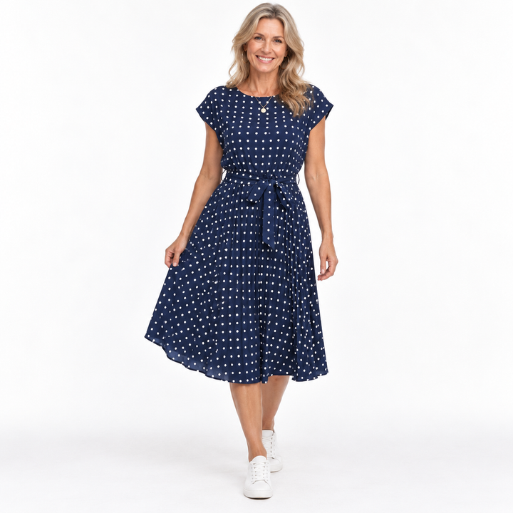 Charlotte Evans | Elegant Polka Dot Summer Dress For Women