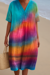 Hayley™ | Sunset Ombre Tie-Dye Dress