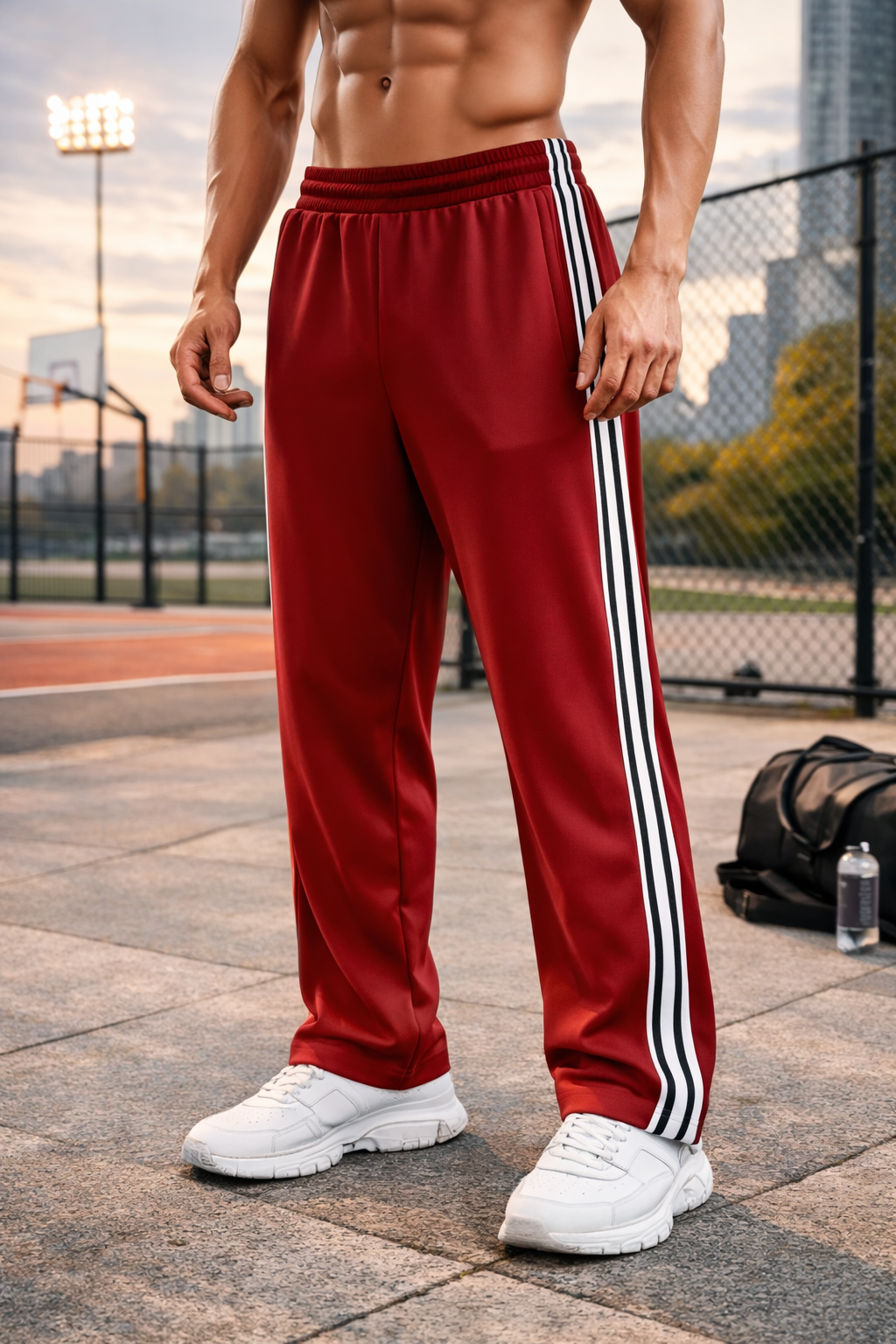 Finn Bartlett | Striped Track Pants For Men