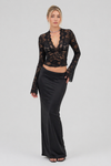 Camille Laurent | Sheer Floral Top For Women