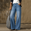 Saskia | Women’s High-Waist Wide-Leg Jeans with Retro Flare