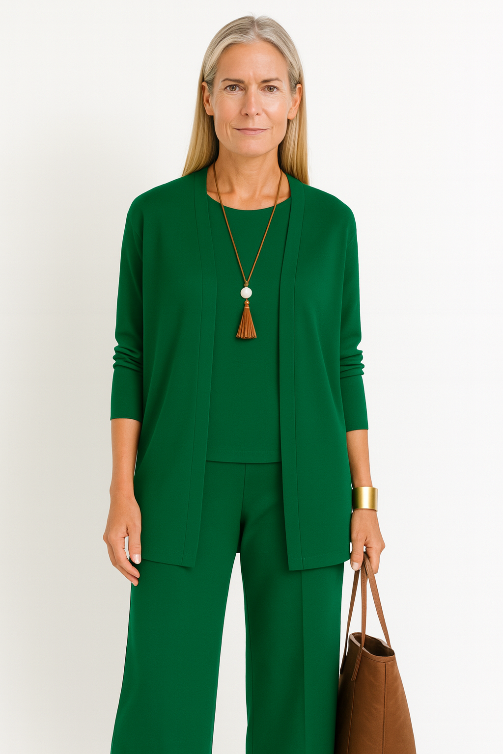 Vera | Women’s 3-Piece Cardigan Set with Open-Front