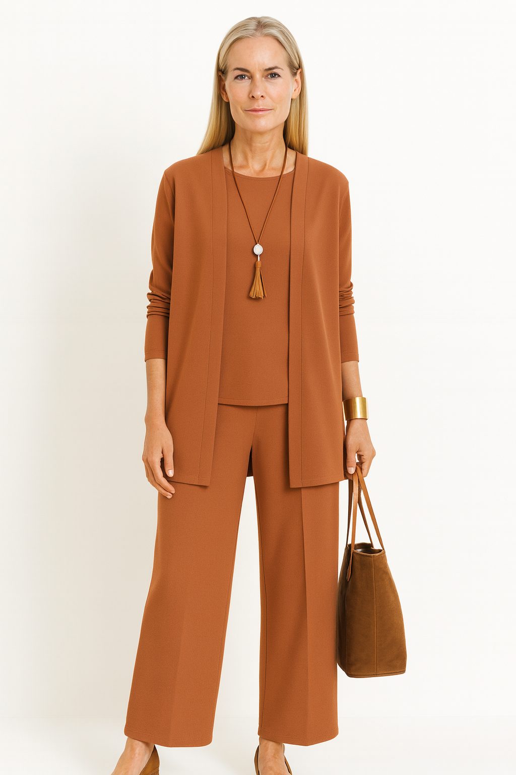 Vera | Women’s 3-Piece Cardigan Set with Open-Front
