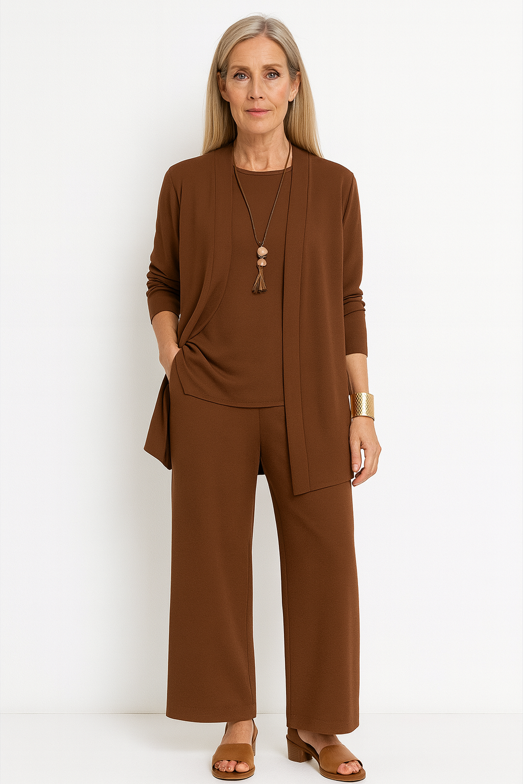 Vera | Women’s 3-Piece Cardigan Set with Open-Front